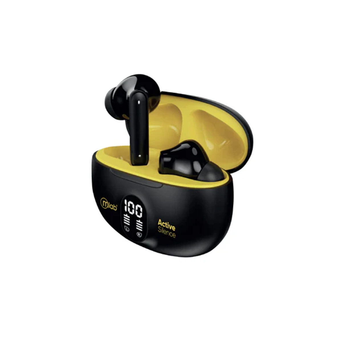 Audifonos In Ear Bluetooth Microlab Active Silence 9362 Negro Amarillo