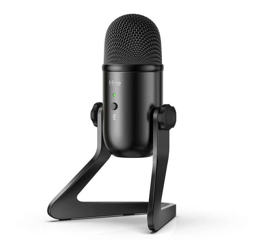 Microfono Condensador Fifine K678 Negro Usb