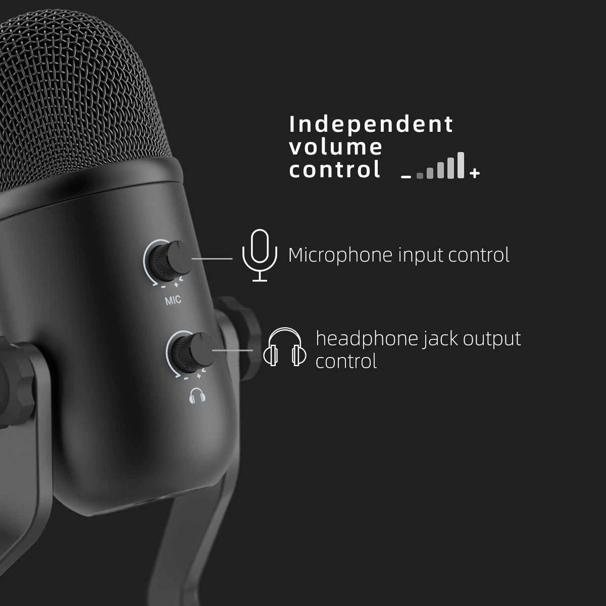 Microfono Condensador Fifine K678 Negro Usb – imagen 4