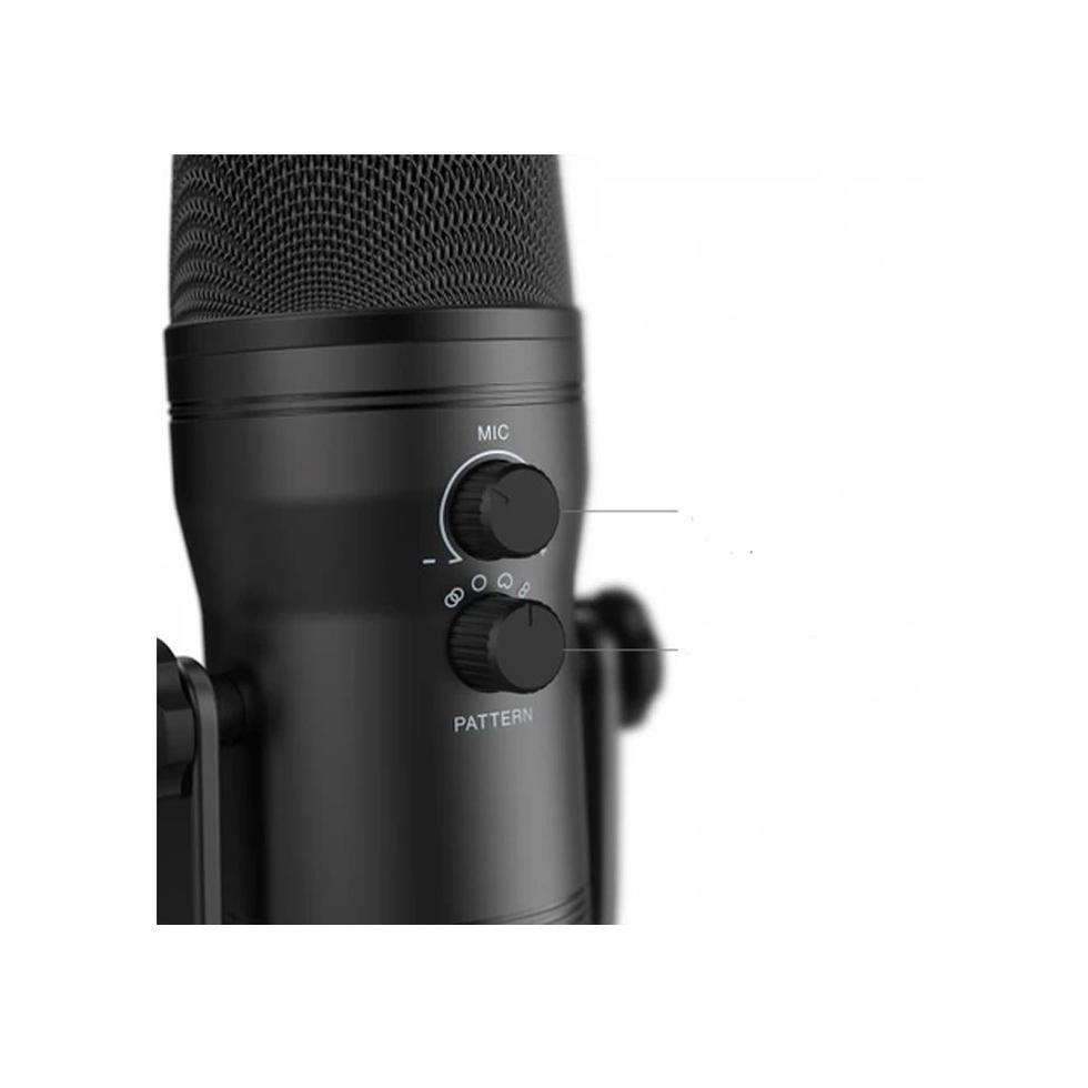 Micrófono Fifine K690B Cardioide Bidireccional USB Negro – imagen 3