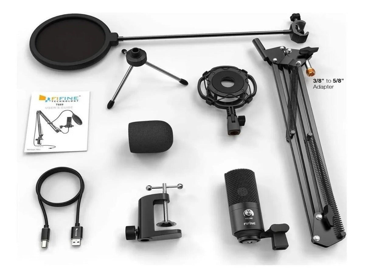 Microfono Usb Podcast Fifine T669b Negro – imagen 2