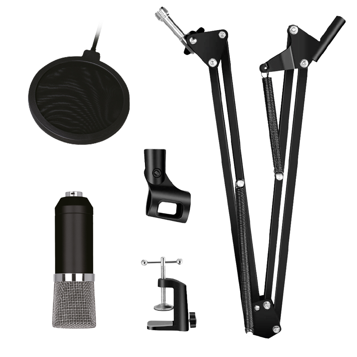 Kit Microfono Home Studio 3 En 1 Audiopro Ap02036 Negro – imagen 4