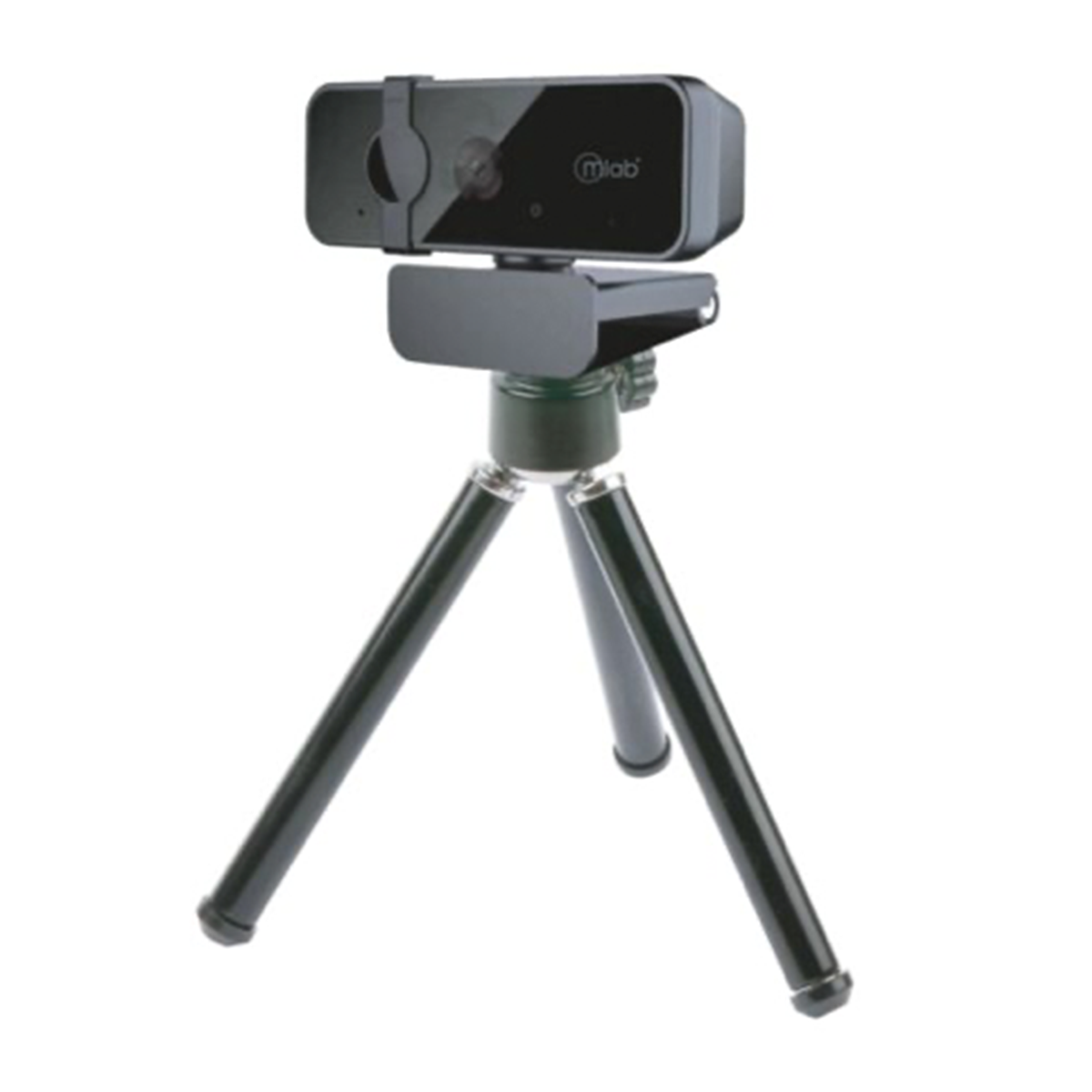 Camara Webcam Microlab 2K Ultra HD 9130 Tripode Negro