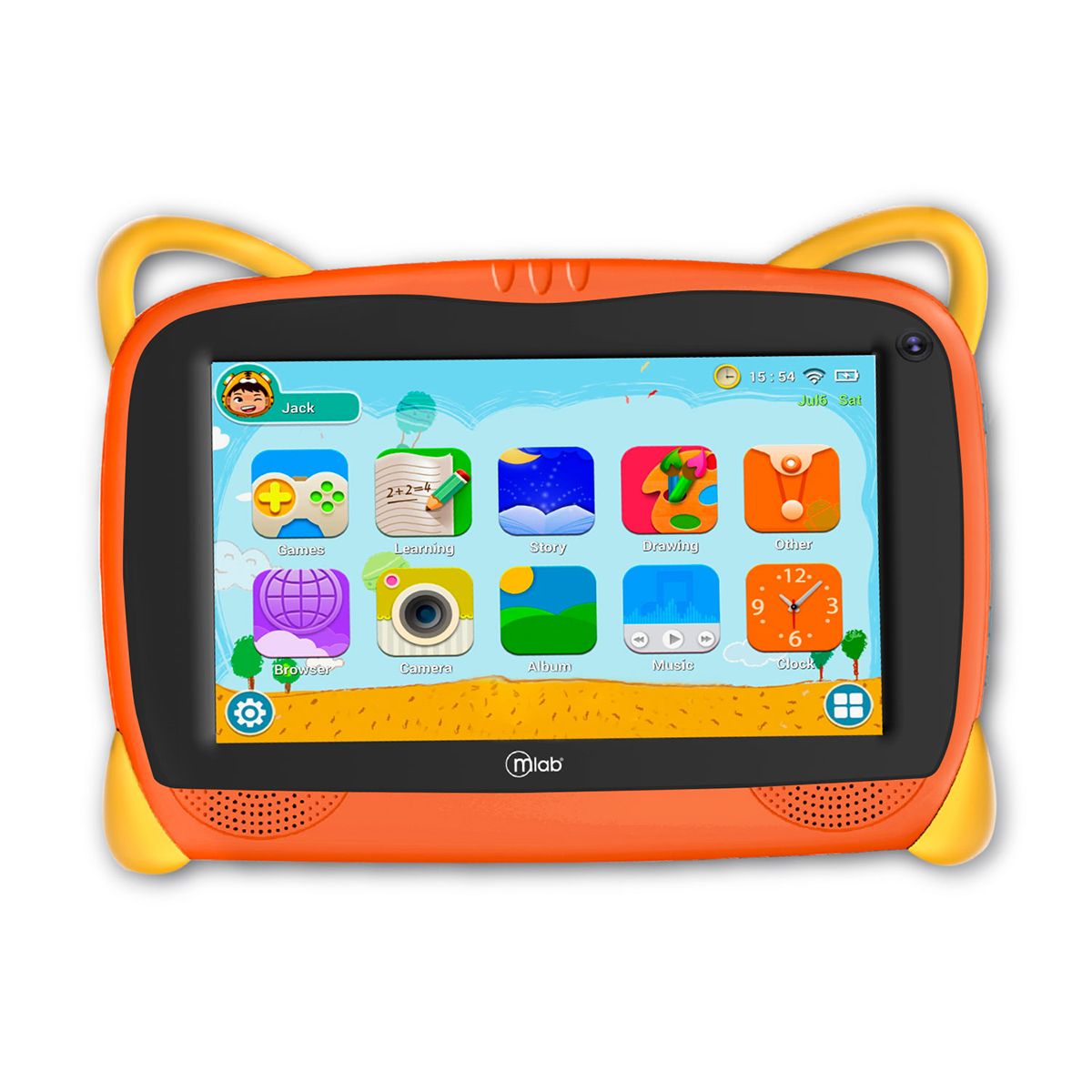 Tablet Microlab Kids Play & Learn Se 16gb Rom 2gb Ram 7 Pulgadas Naranja