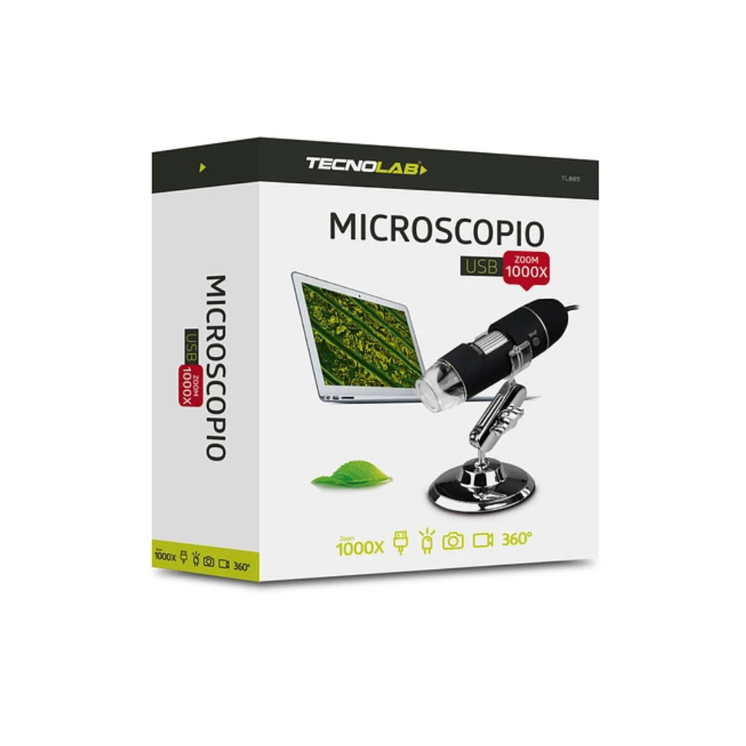 Microscopio Usb Tecnolab 1000X TL005 Color Negro – imagen 2