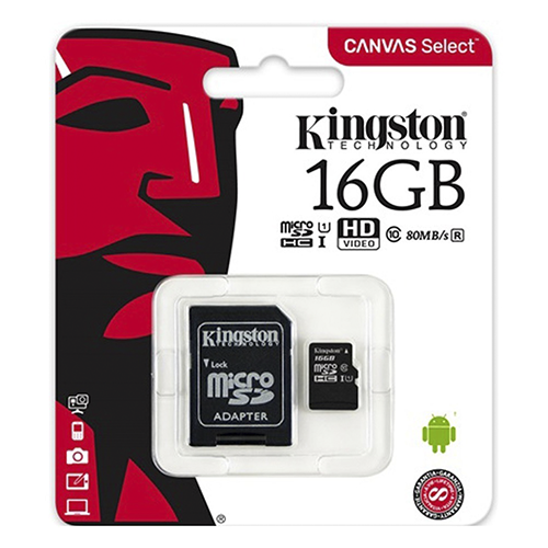 Micro SD 16 GB Clase 10 Kingston