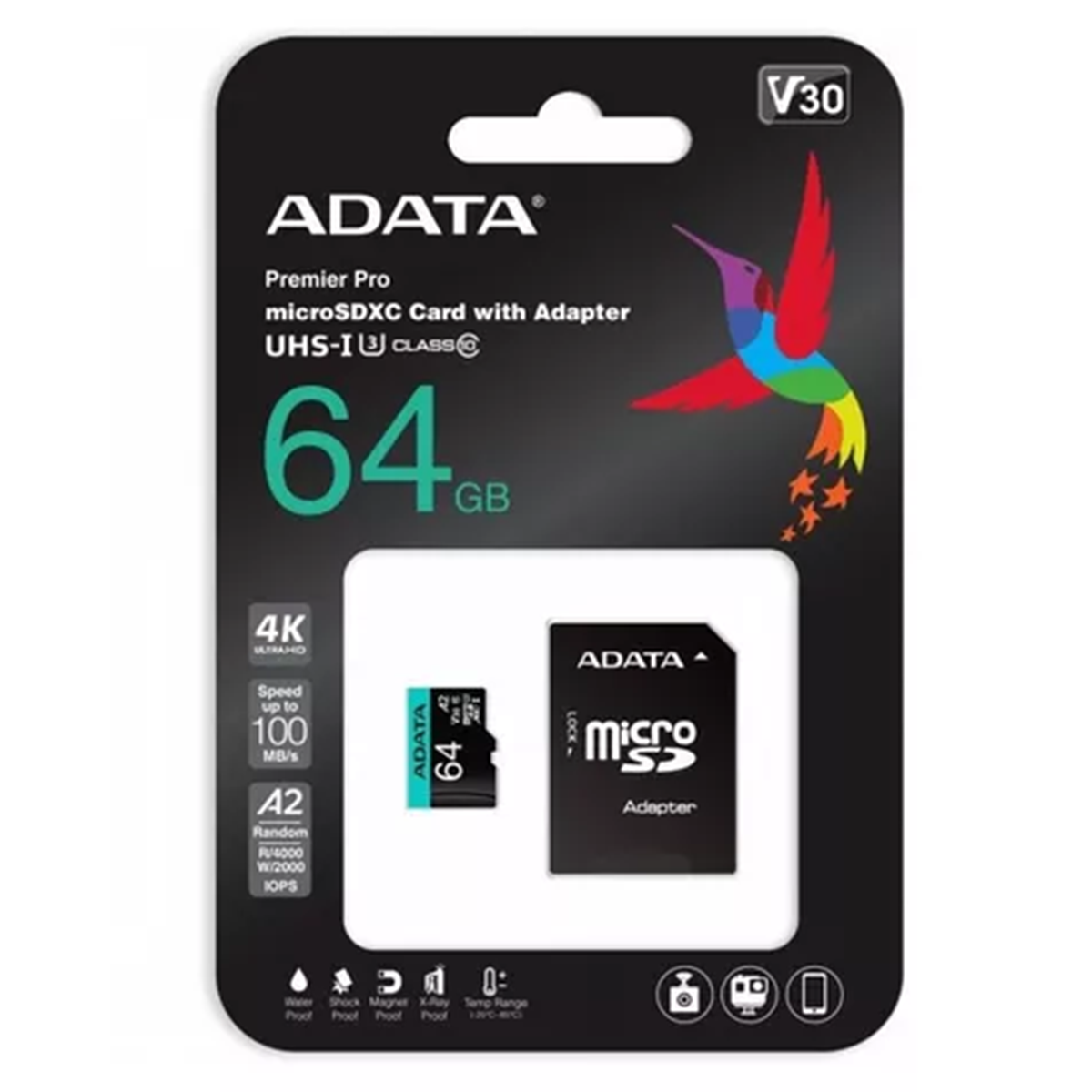 Memoria Micro Sd Premier Pro 64 Gb Adata Clase 10