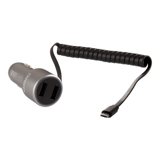 Cargador De Auto Aiwa Usb 3.1a Cable Micro Usb Aluminio