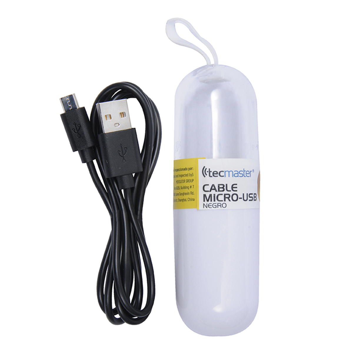 Cable Tecmaster Micro Usb 1 Metro Negro