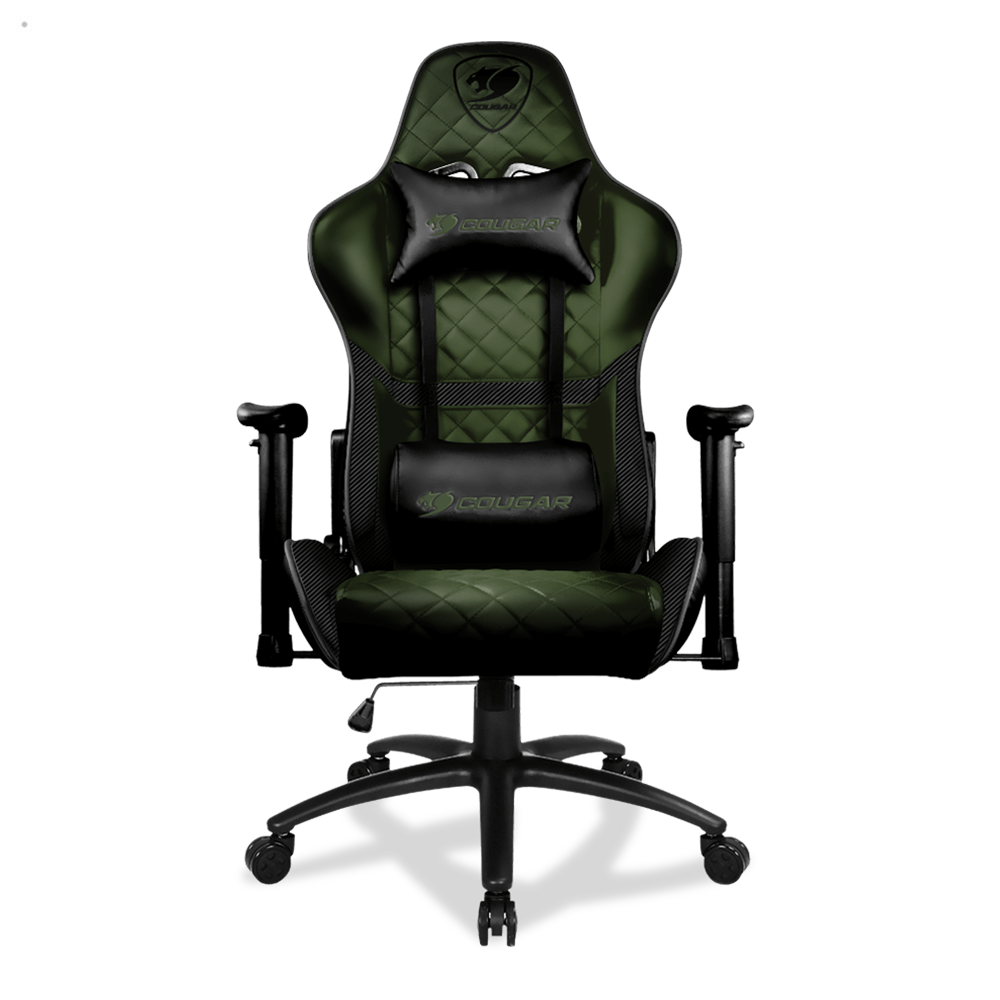 Silla Gamer Cougar Armor One X Militar Negro Verde