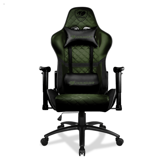 Silla Gamer Cougar Armor One X Militar Negro Verde