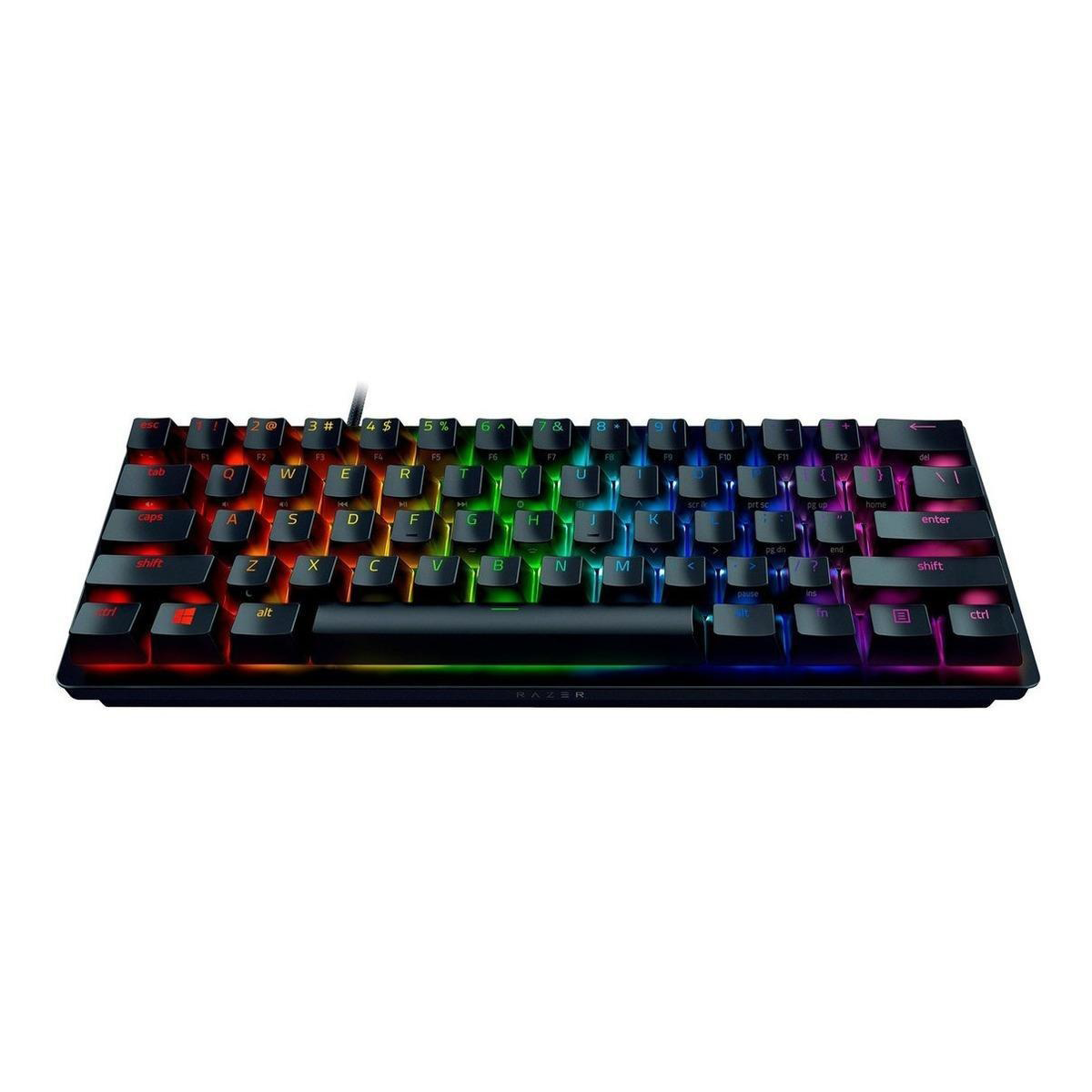 Teclado Gamer Razer Huntsman Mini Switch Purple Ingles Negro