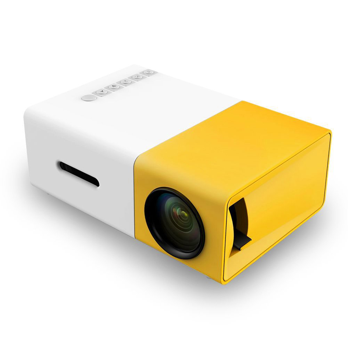 Proyector Portátil Con Control Remoto Hd Amarillo