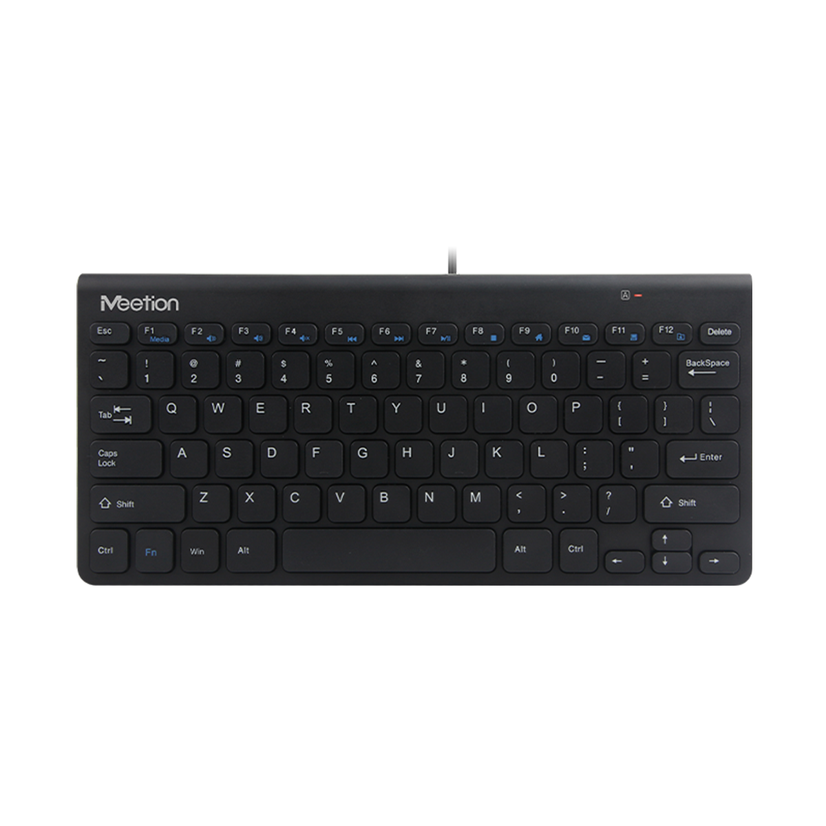 Teclado Alambrico Mini Meetion Mini Mt-K400 Español Negro