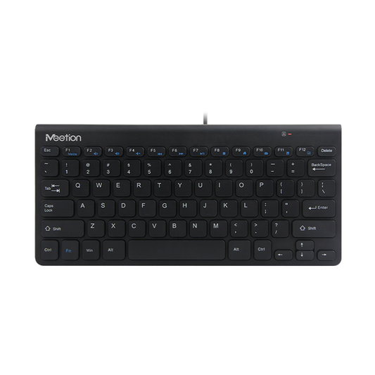 Teclado Alambrico Mini Meetion Mini Mt-K400 Español Negro