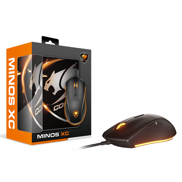 Mouse Gamer Cougar Minos Xc + Mousepad Speed Xc Negro