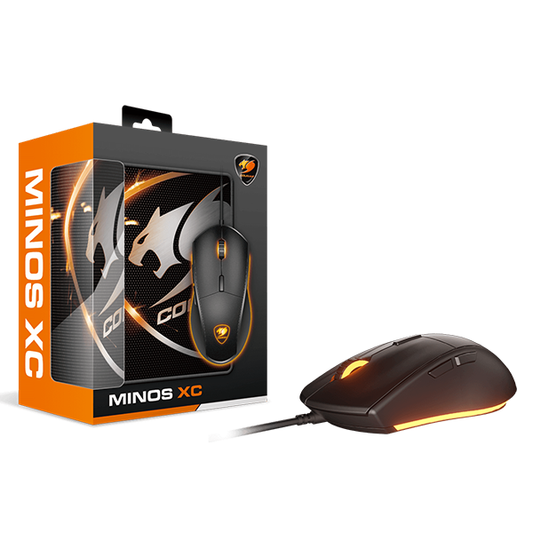 Mouse Gamer Cougar Minos Xc + Mousepad Speed Xc Negro