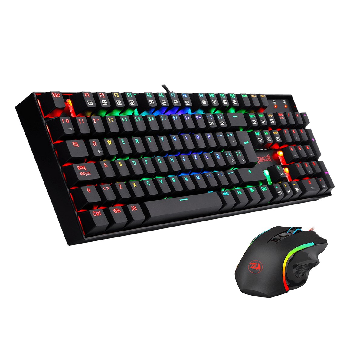 Combo Kit Gamer Redragon Teclado Mecanico Mitra + Mouse Griffin – imagen 2
