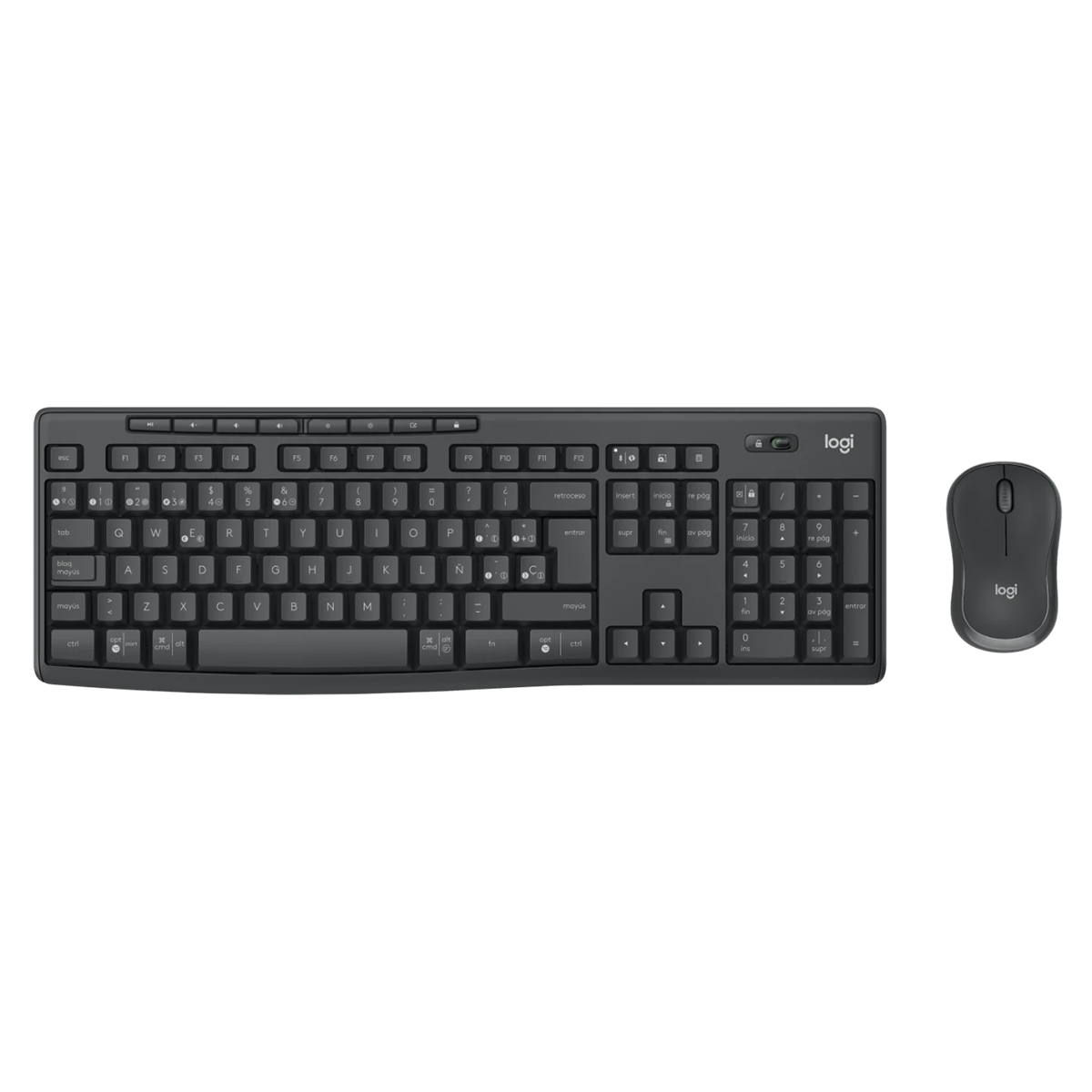 Kit Teclado y Mouse Logitech Inalambrico Mk370 Negro