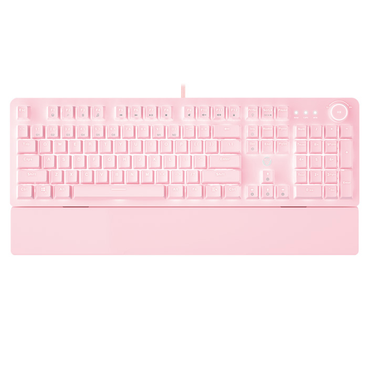 Teclado Gamer Mecánico Fantech Max Power Mk853 Sakura Edition Rosado