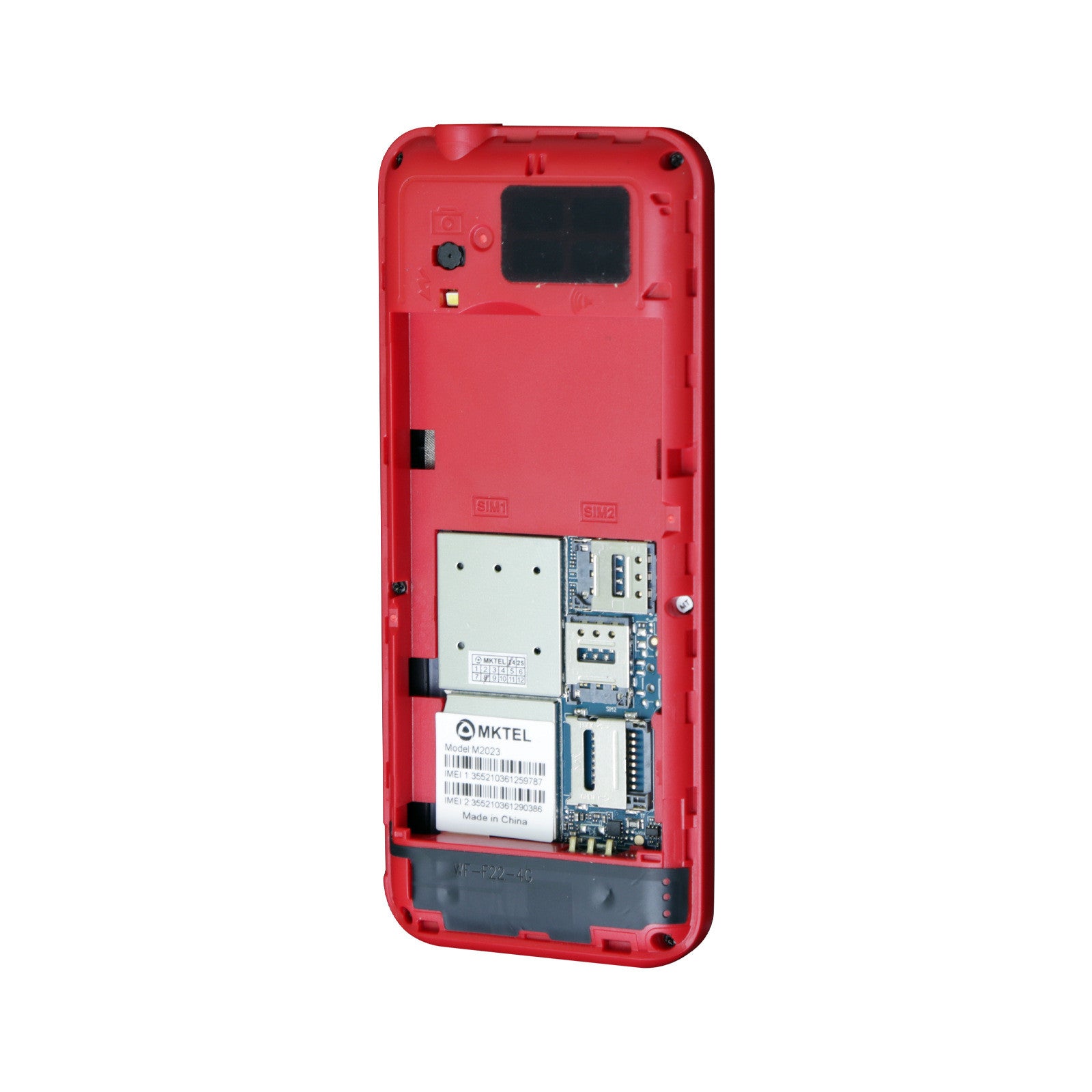 Teléfono Senior Mktel M2023 4g Adulto Mayor Negro Rojo – imagen 3