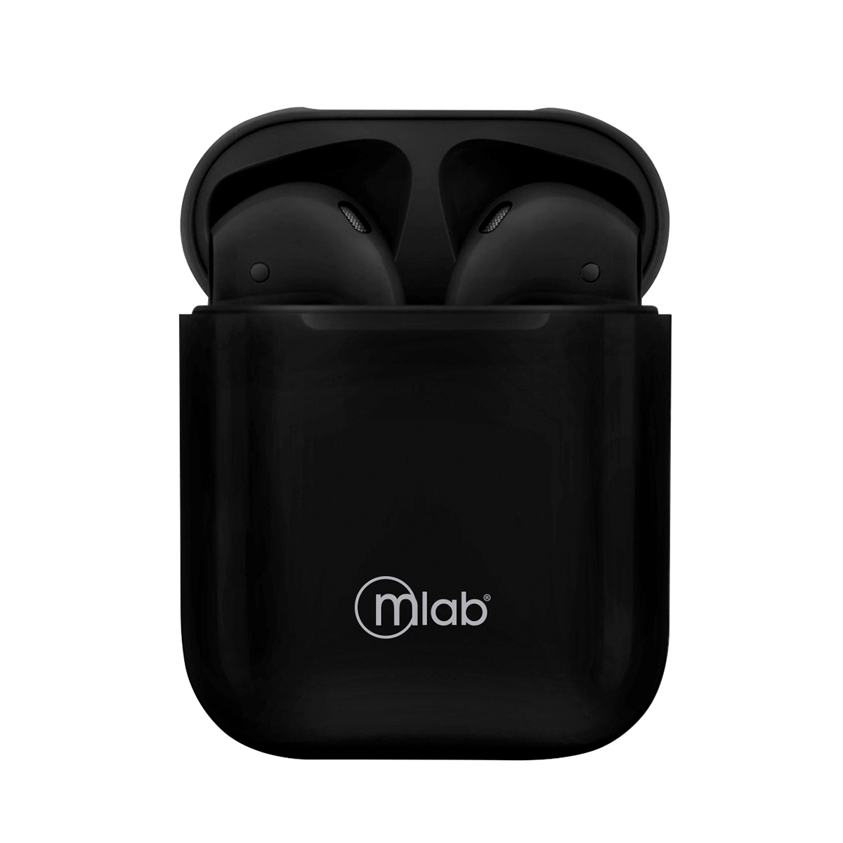 Audifonos Bluetooth Fully Touch y Carga Inalámbrica Microlab Negro