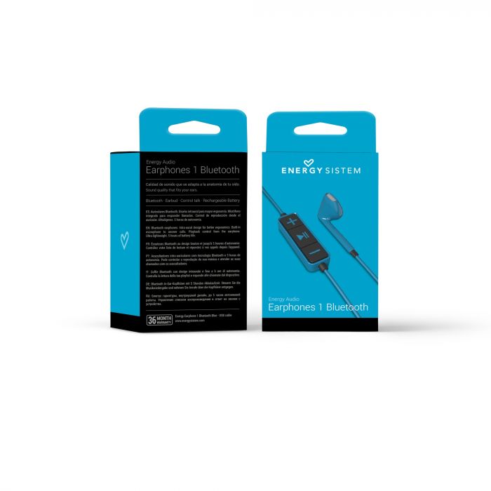 Audifonos Bluetooth Earphones 1 Energy Sistem Azul – imagen 2