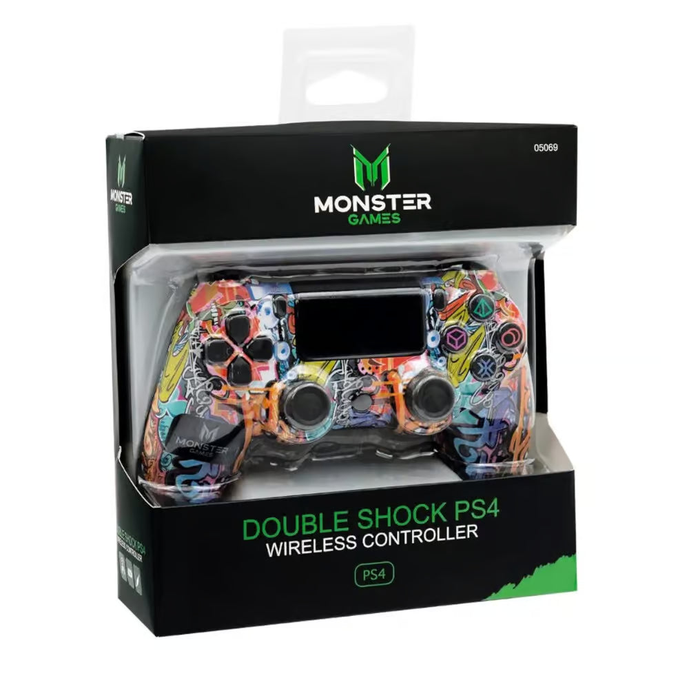 Control Inalambrico Ps4 Monster Double Shock Sticker – imagen 3