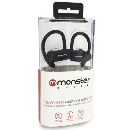 Audifonos Bluetooth Monster True Tw8 Premium Negro