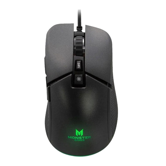 Mouse Gamer Monster Storm Rgb 8000dpi Negro