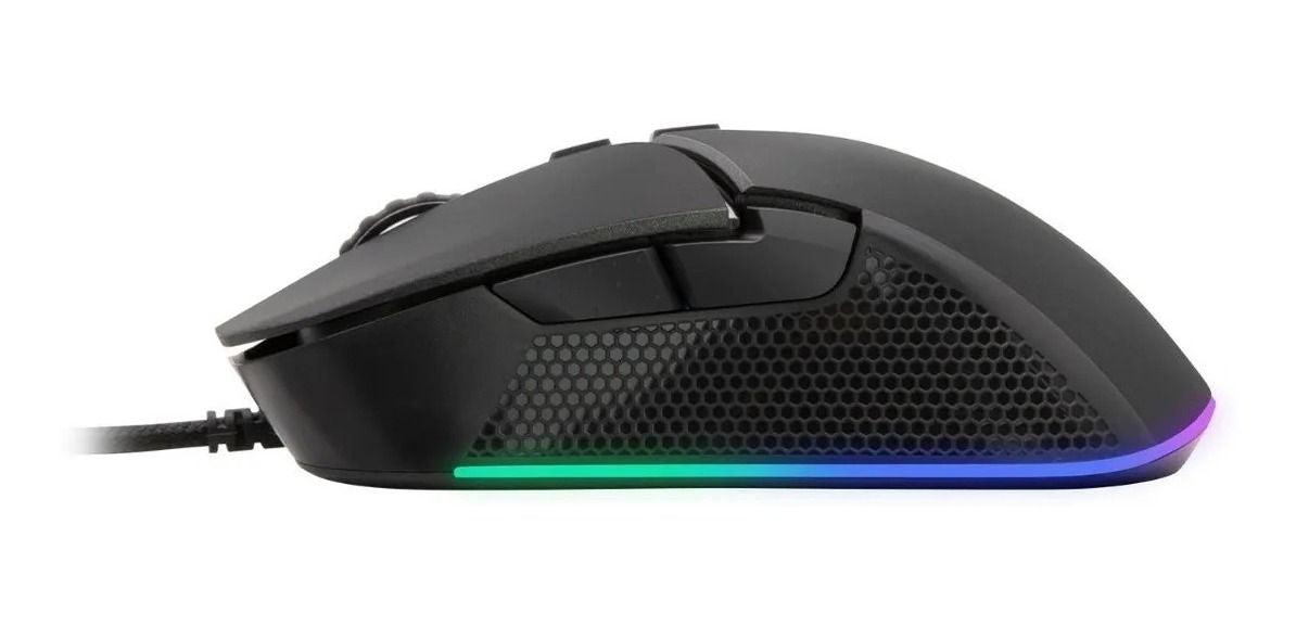 Mouse Gamer Monster Storm Rgb 8000dpi Negro – imagen 2