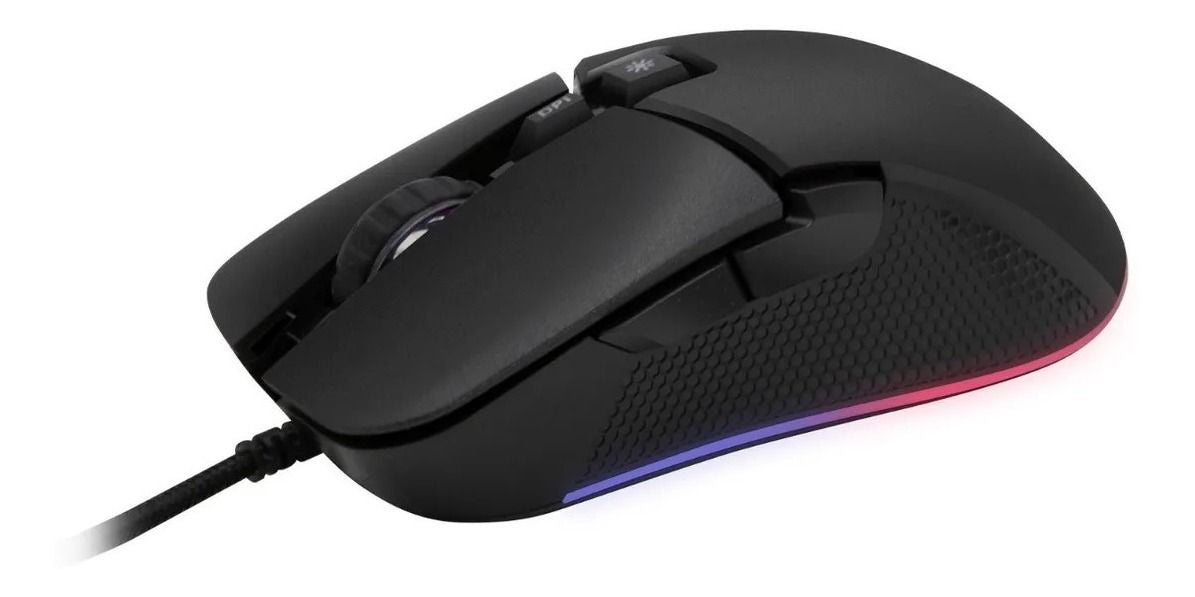 Mouse Gamer Monster Storm Rgb 8000dpi Negro – imagen 3