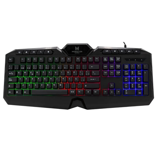 Teclado Gamer Monster Onset Rgb Negro