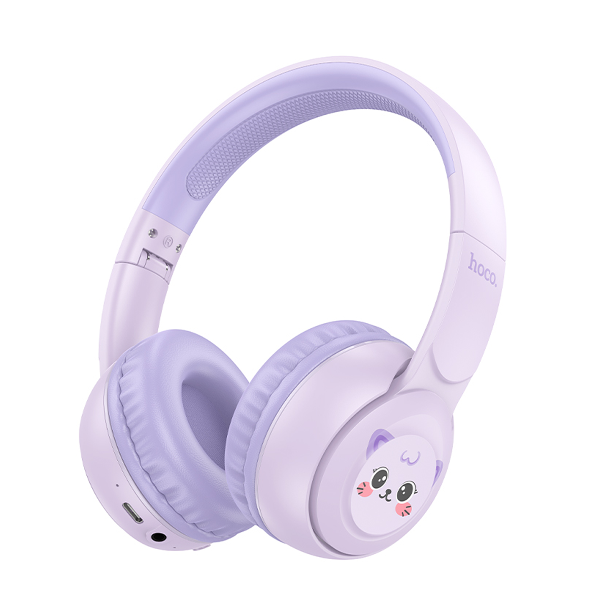 Audífonos Bluetooth Hoco W60 Para Niños Headset Morado