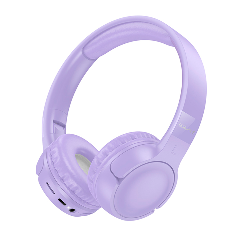 Audífonos Headset Bluetooth Borofone Bo32 Morado