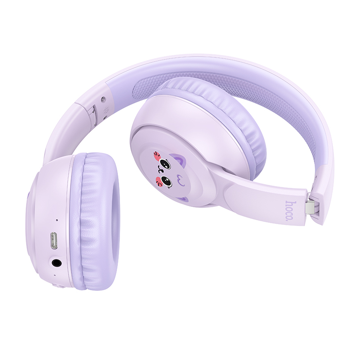 Audífonos Bluetooth Hoco W60 Para Niños Headset Morado – imagen 2