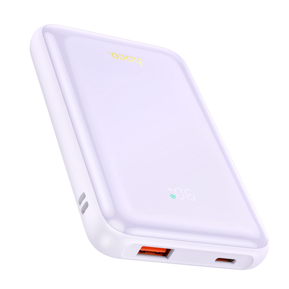 Powerbank Carga Rapida Hoco Q21 10000 Mah 22.5w Morado – imagen 2