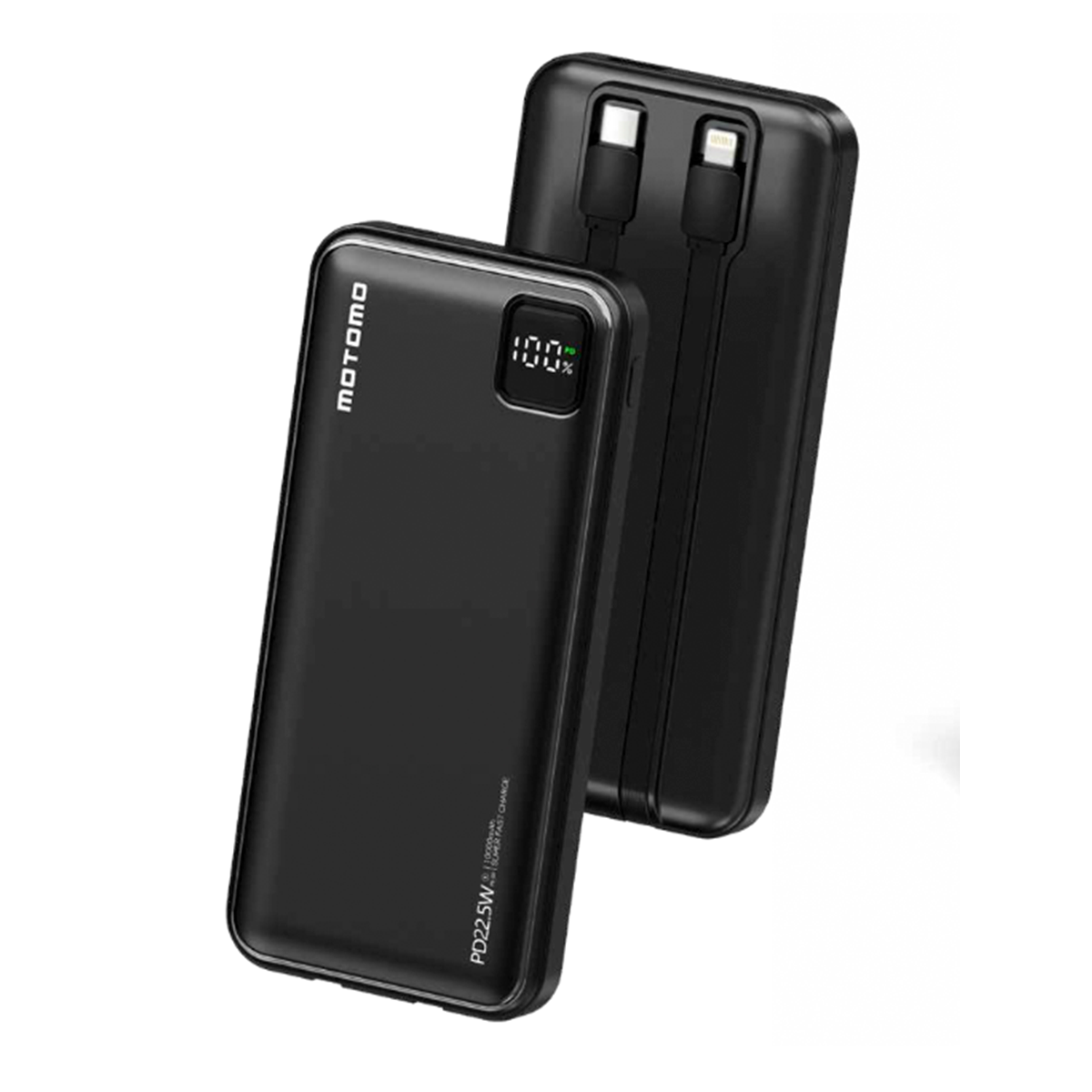 Powerbank Carga Rapida Motomo Mo-pb10c 10000 Mah Negro