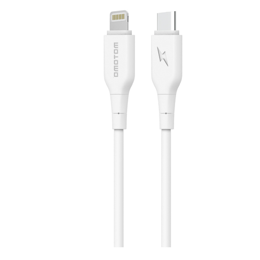 Cable Tipo C a Lightning Iphone Ipad Motomo 27w Blanco