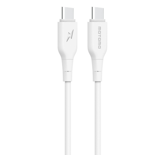Cable Tipo C a Tipo C Motomo 30w Blanco