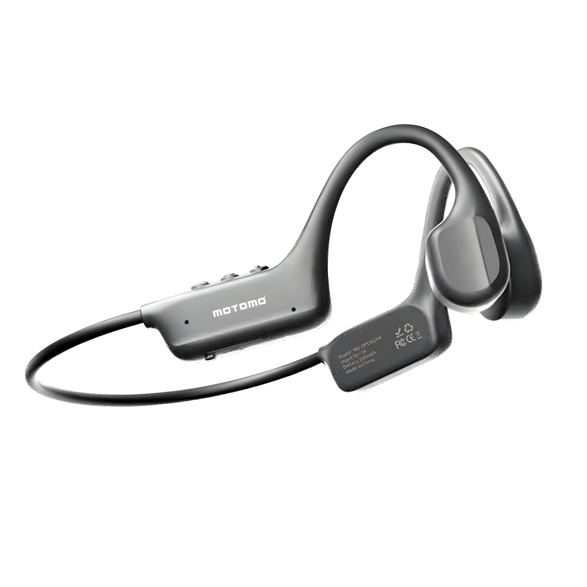 Audífonos Sport Buds Bluetooth Motomo Opengym Gris