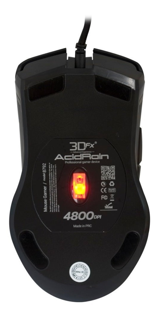 Mouse Gamer 3dfx Acid Rain Professional 4800dpi Negro – imagen 4