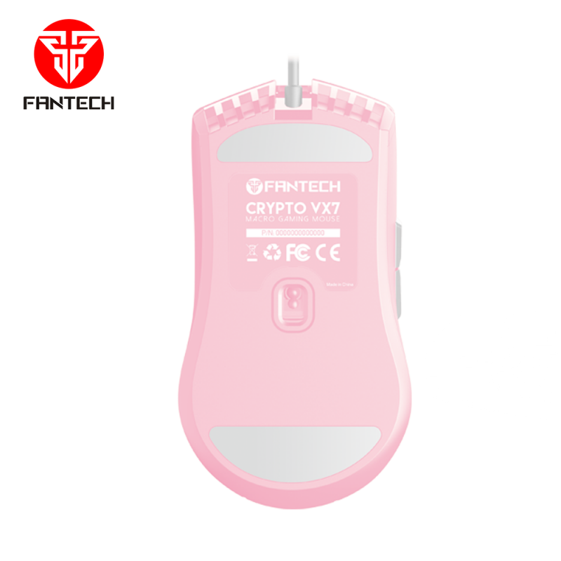 Mouse Gamer Fantech Crypto Xv7 8000 Dpi Sakura Edition Rosado – imagen 4