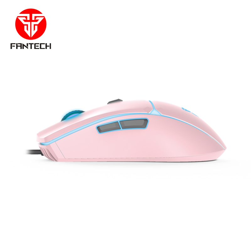 Mouse Gamer Fantech Crypto Xv7 8000 Dpi Sakura Edition Rosado – imagen 3
