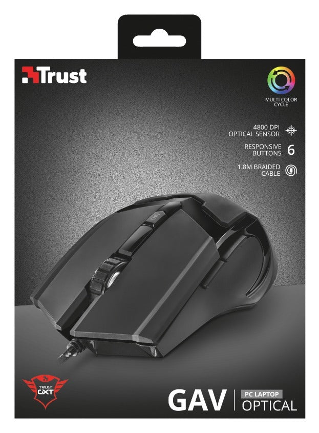 Mouse Gamer Gav Trust Gxt 101 4800 Dpi 6 botones – imagen 3
