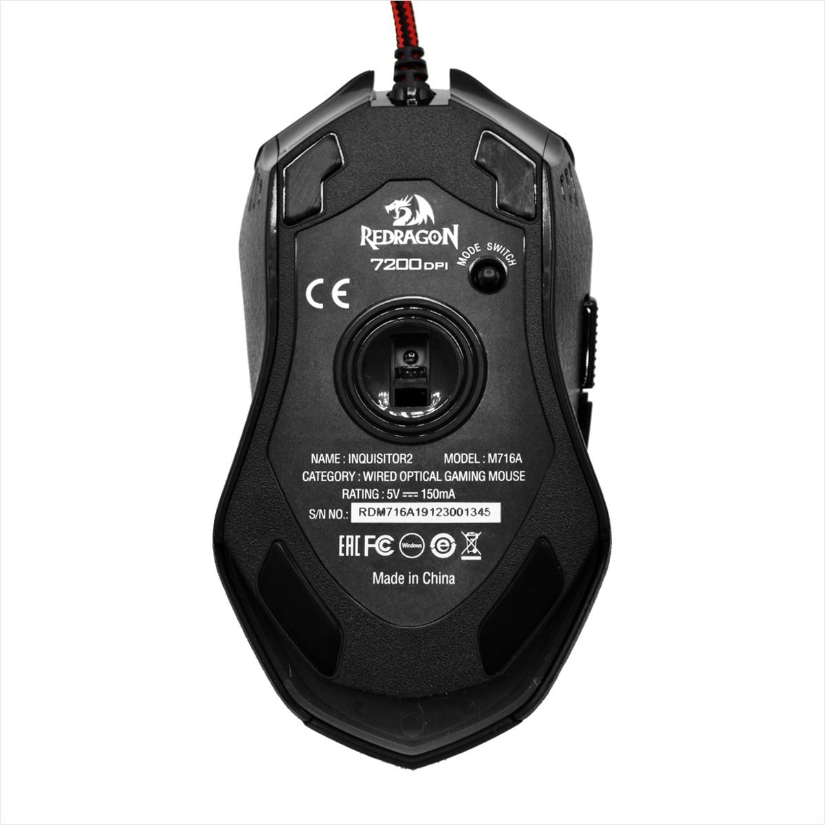 Mouse Gamer Redragon Inquisitor 2 M716a 7200dpi Negro – imagen 3