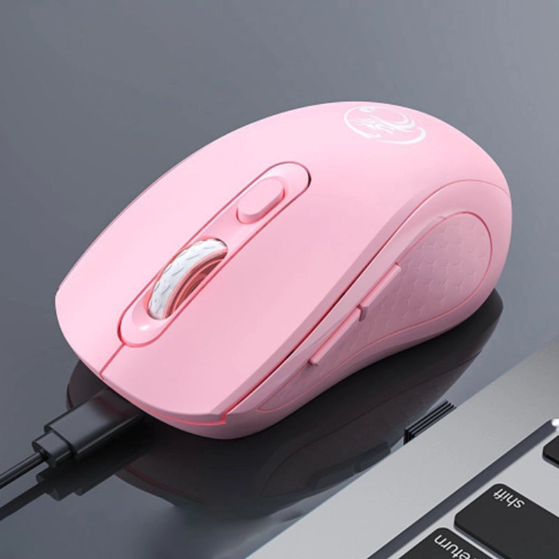Mouse Inalambrico Imice W718 1600 Dpi Rosado – imagen 3
