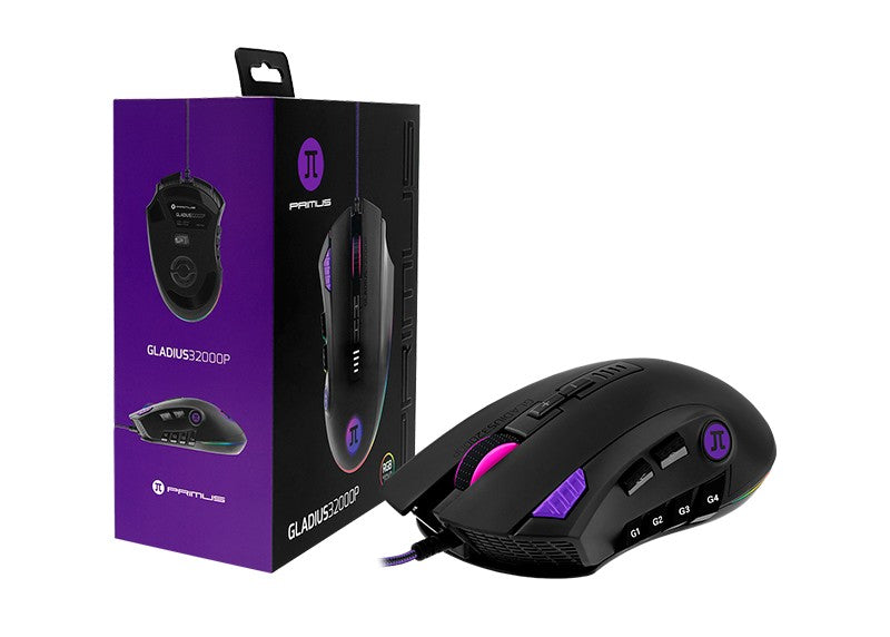 Mouse Gamer Primus PMO-302 32000 Dpi Negro – imagen 3