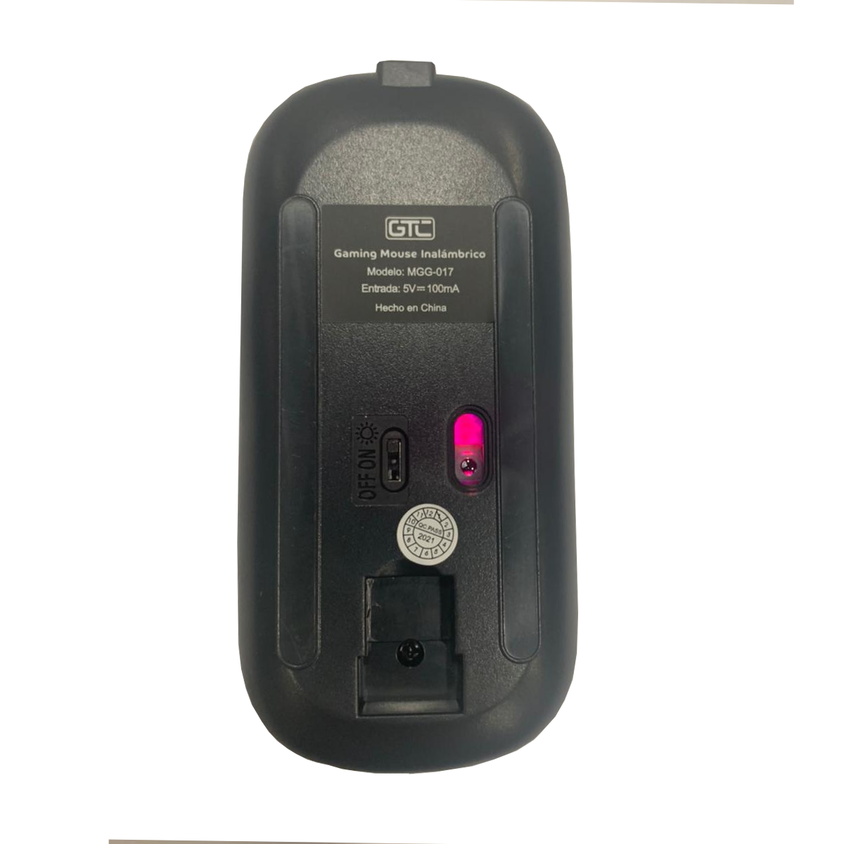Mouse Gamer Inalámbrico Gtc MGG-017 1600 Dpi Rgb Negro – imagen 3