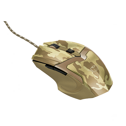 Mouse Gamer Trust Gxt 101D Camuflado Cafe
